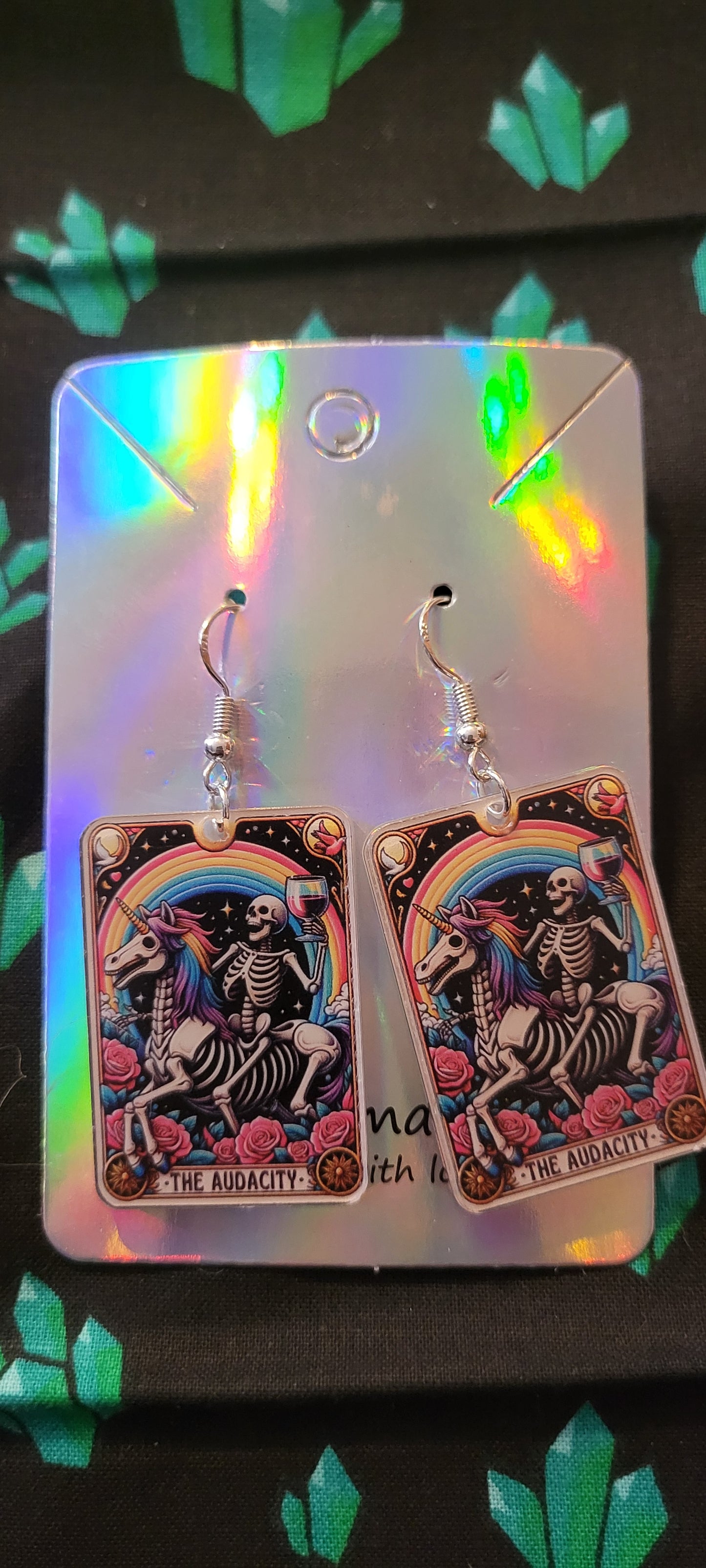 The Audacity Tarot Card Earrings